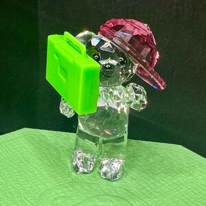 Swarovski Kris Bear “90’s Party” Figurine 5619215 Retired 2023